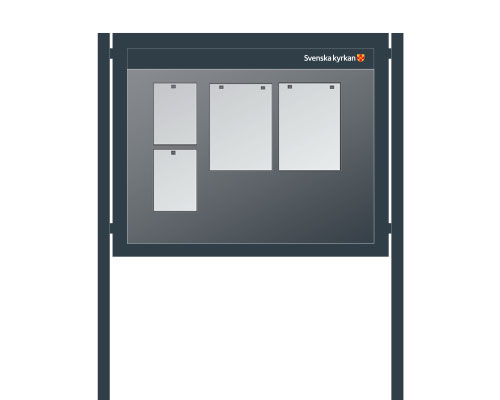 Skyltskåp till kyrka